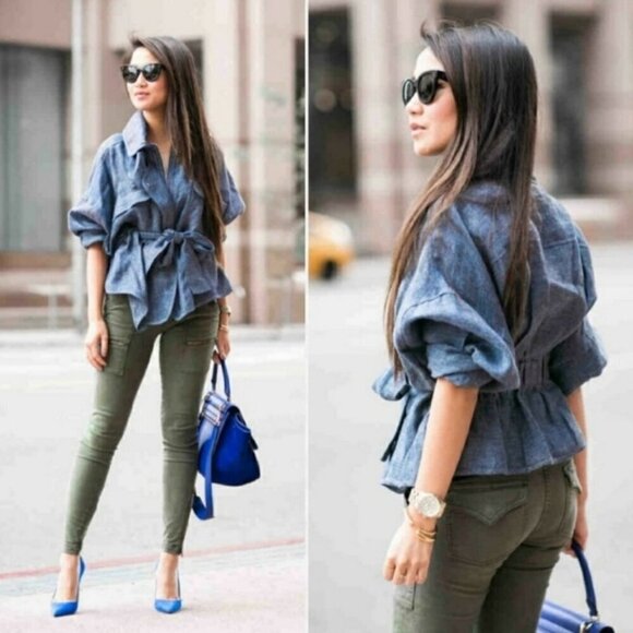 MARISSA WEBB Kayla Anorak Linen Chambray Utility Jacket - Picture 2 of 13